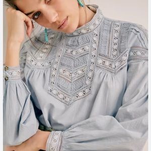 Sezane Bamba Blouse, size FR 38 (US 6)